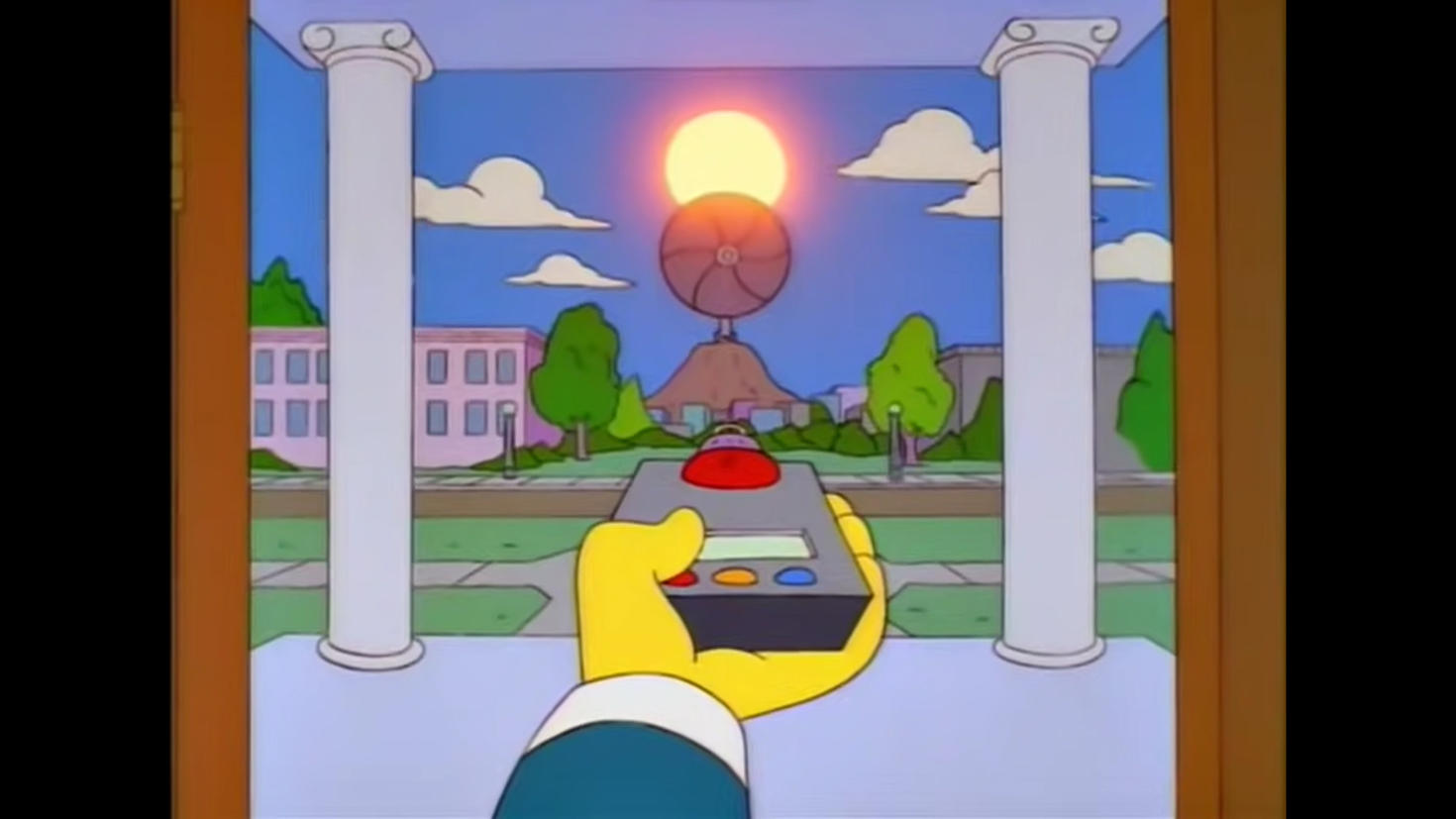 Burns Announces "West at Peace" Skyscraper: Raleigh to Become City of Eternal Twilight mr burns i call this enemy the sun